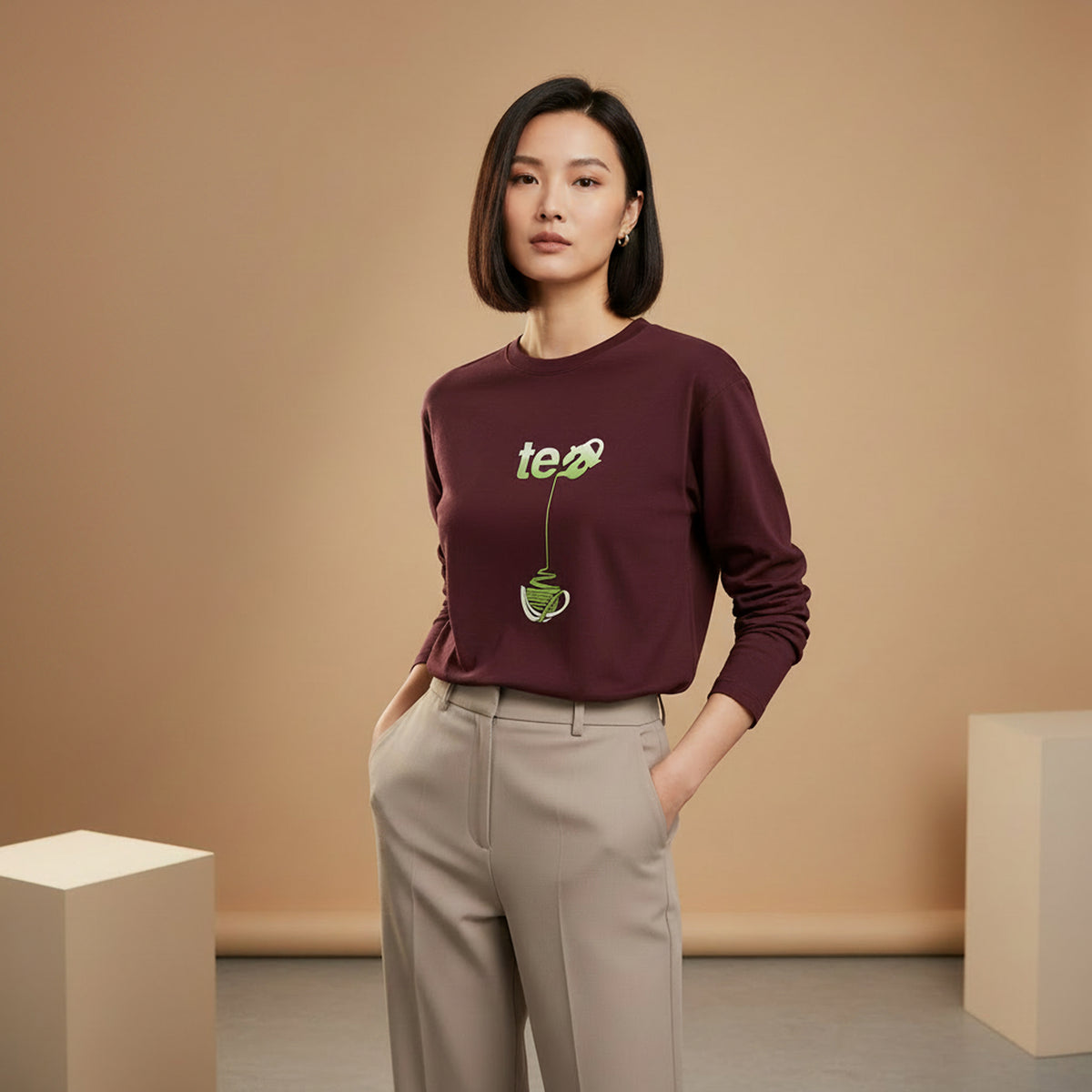 Tea Full Sleeve T-Shirt