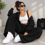 Female Black Premium Sweatpants