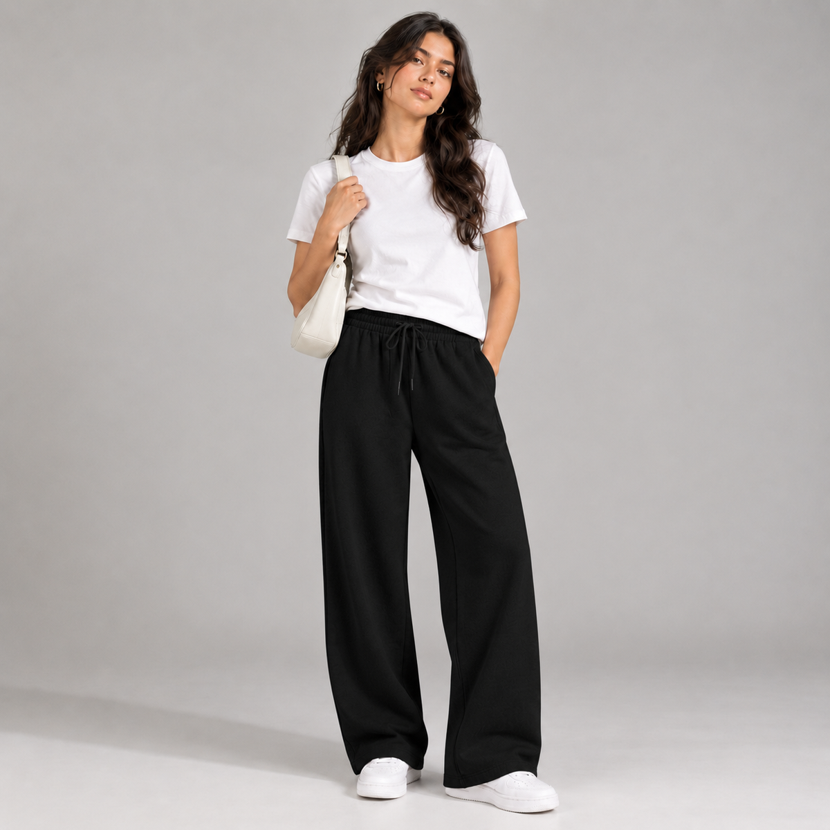 Female Black Premium Sweatpants