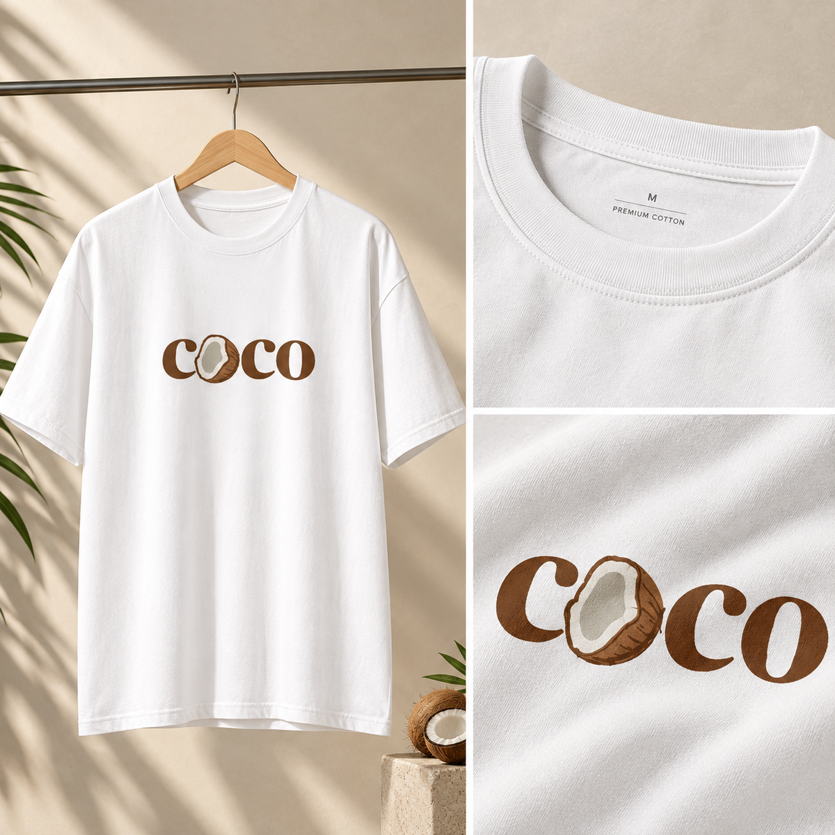 Cocoa Premium White T-Shirt