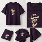 Man Artwork Purple T-Shirt
