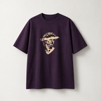 Man Artwork Purple T-Shirt