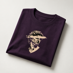 Man Artwork Purple T-Shirt