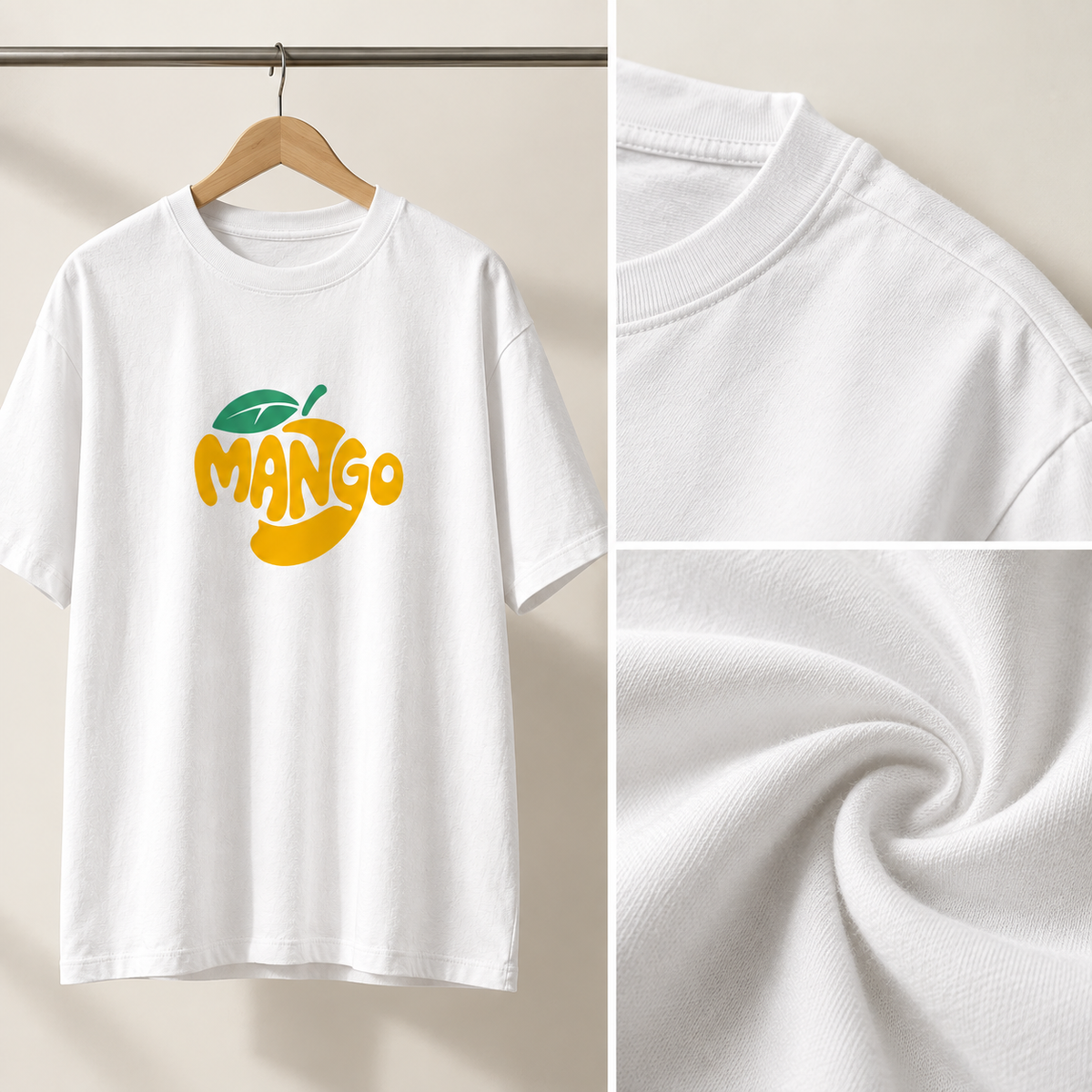 Mango Premium White T-Shirt