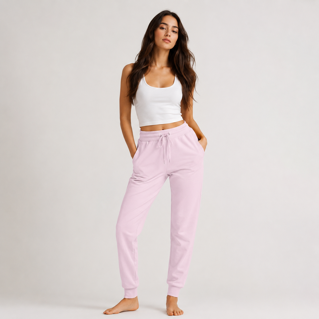 Female Premium Baby Pink Fit Joggers
