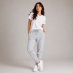 Female Grey Melange Fit Joggers