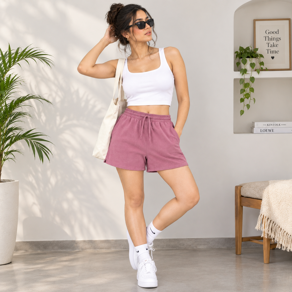 Female Blush Premium Terry Shorts