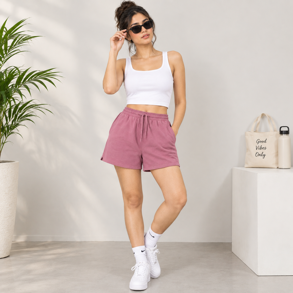Female Blush Premium Terry Shorts