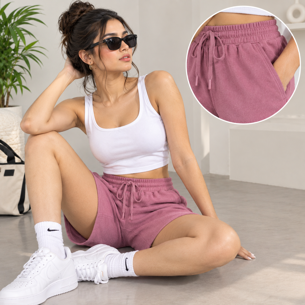 Female Blush Premium Terry Shorts
