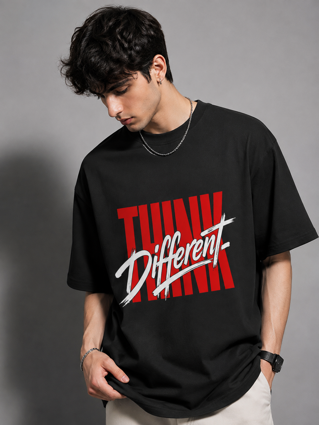 Think Different Premium Black Unisex T-Shirt