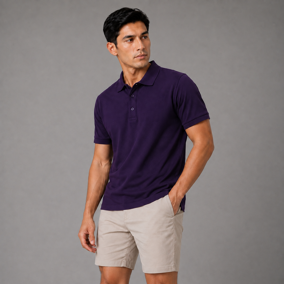 Premium Purple Men's Polo