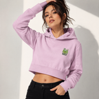 Minimal Baby Pink Luxe Cropped Hoodie