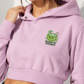 Minimal Baby Pink Luxe Cropped Hoodie