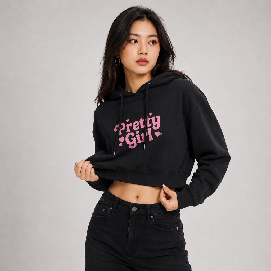 Everyday Female Cropped Hoodie