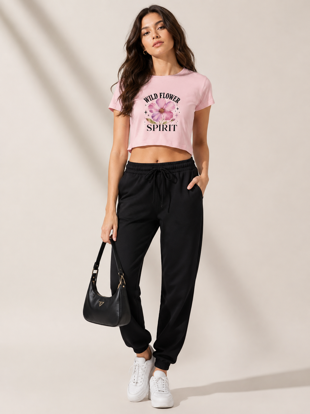 Wild Flower Relaxed Female Crop Top