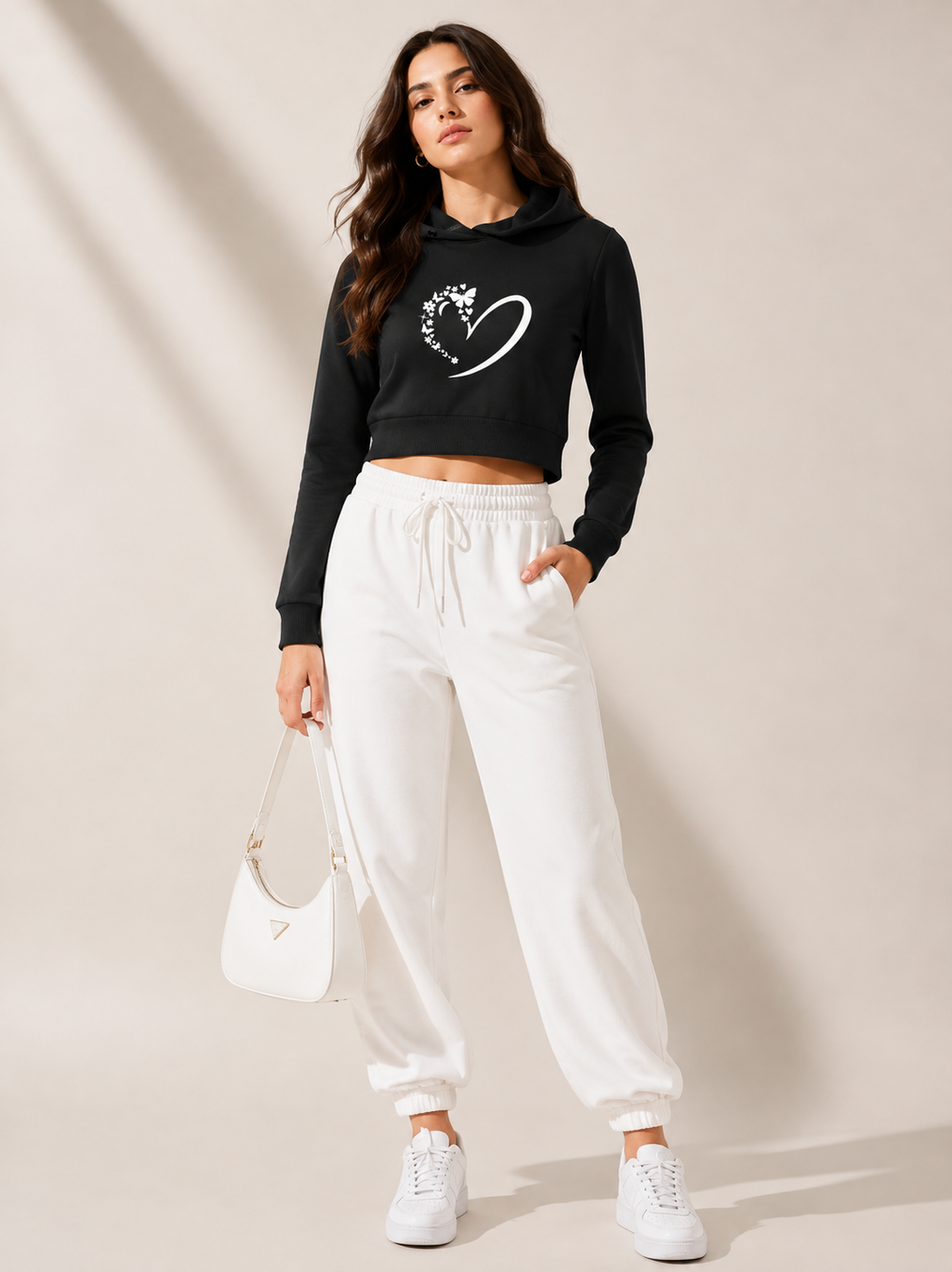 Female Essential Cropped Hoodie