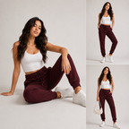Female Maroon Premium Fit Joggers