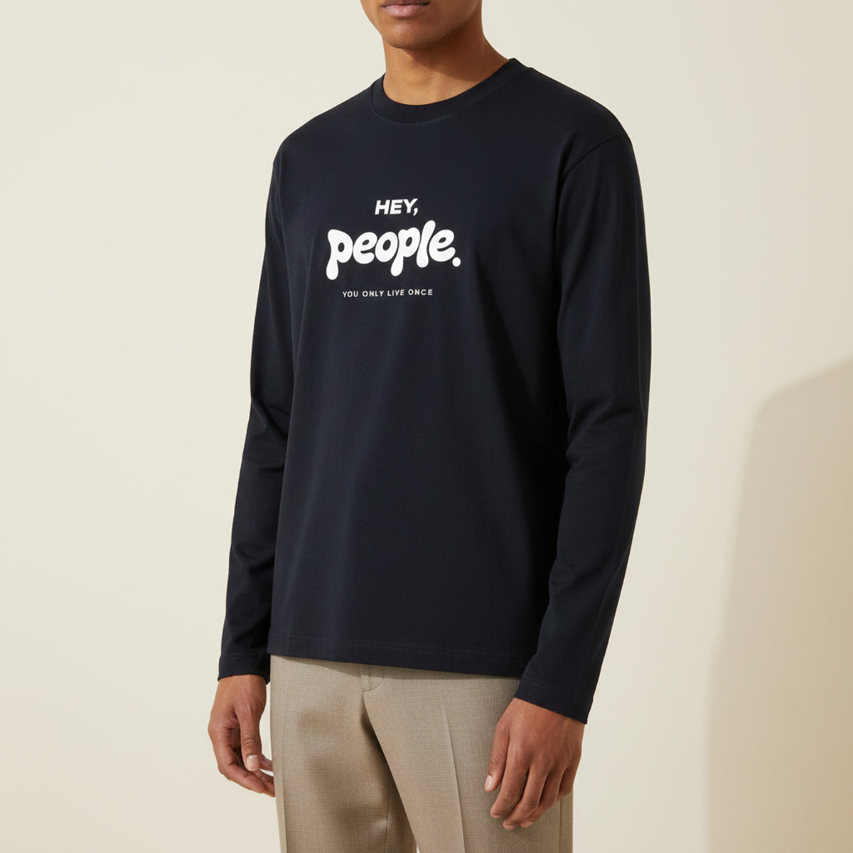 Premium Hey People Full Sleeve T-Shirt