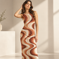 Caramel Tan Bodycon Dress