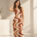 Caramel Tan Bodycon Dress